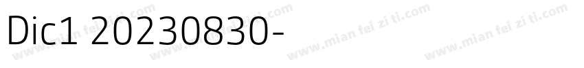 Dic1 20230830字体转换